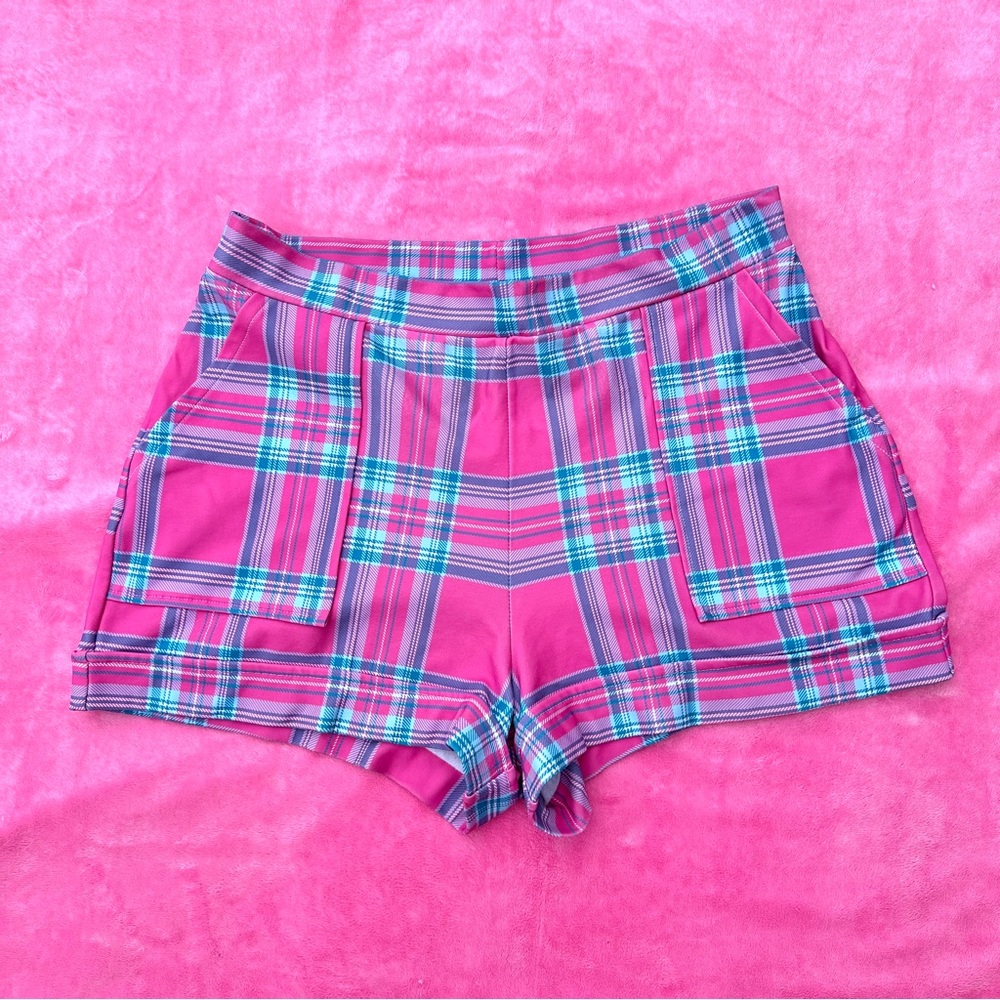 BLACKMILK TARTAN DOLL CUFFED SHORTS - LIMITED